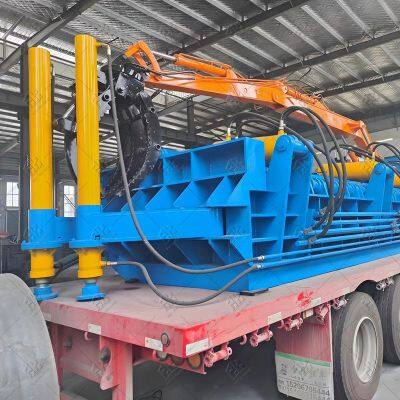 Portable Scrap Metal Baling Press Machine Mobile Metal Car Baler