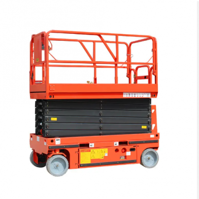 Aerial Work Platform with Self-Lifting Mechanism for Warehouse Shelving Maintenance