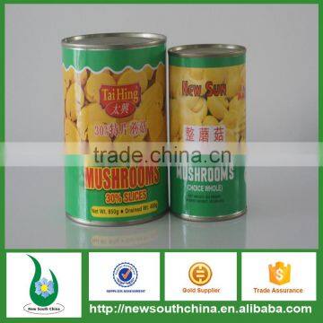 Tinned mushroom, champignon mushroom in tin