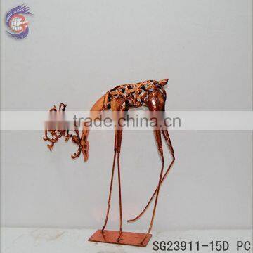 Garden decorative ornaments of iron elk statue