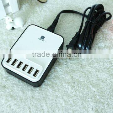 Very hot selling 6 usb charger for smartphone