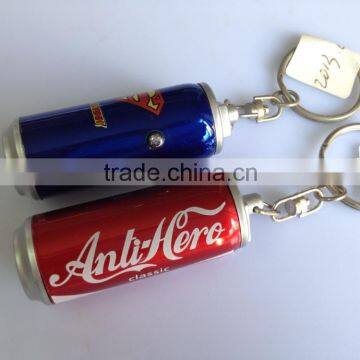 Promotional Gifts Led Projector Bottle Shape Keychain,custom Led Bottle Keychain ,led Beer Shape Projector Bottle Keychain photo-2