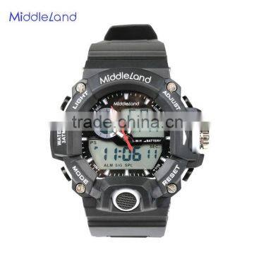 2015 MIDDLELAND sports watches men white dial cheap automatical watch silicone plastic discount watches wholesale