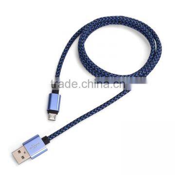 2016 new product high quality cotton usb data cable fashion braided usb cable alibaba china