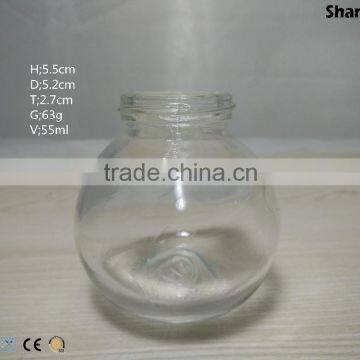 55ml Fda Certificated Custom Made Round Glass Jar Manufacturers