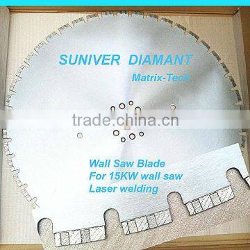 800mm laser welding concrete wall sawblades , wall cutting hss saw blade