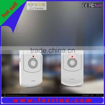 Patent and fashion design wireless ring&vibrate doorbell with 300m working range