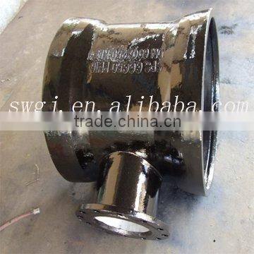 double flanged tees with flange branch