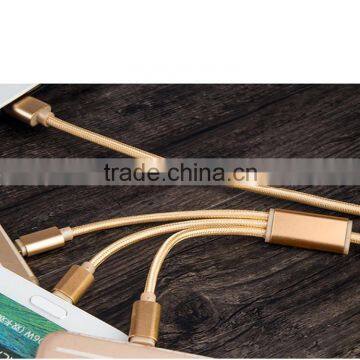 3-in-1 Micro USB + USB C + 8 Pin USB Cable Bulk photo-6