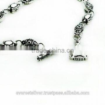 Cool Fashion Shiny Different Design Wholesale Thailand Hamsa Eye Bracelet Silver 925 photo-3