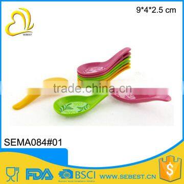 cheap non-toxic melamine salad small colorful plastic spoon