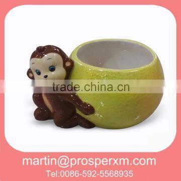 Monkey easter 3D ceramic Bowl