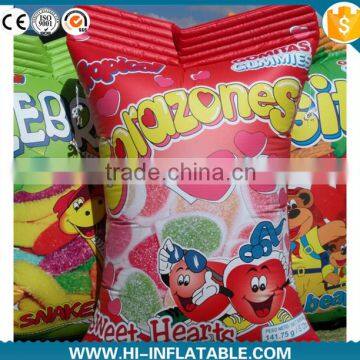 HOT sale! advertising inflatable chips bag replica,inflatable food bag Replica model