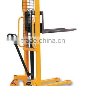 High lift pallet truck, man lift truck hydraulic stacker