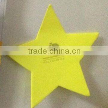 custom shape, custom size, custom printing star shaped sticky notes
