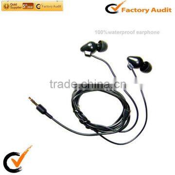 waterproof headphone or earphone for mp3 or phone