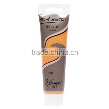 Mont Marte silver series acrylic paint 100ml - Gold