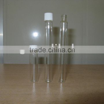 different size of plastic screw cap tubular glass vials