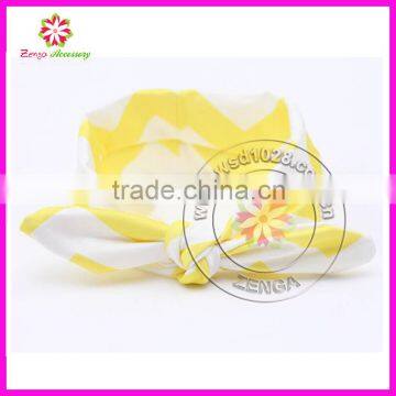 Chevron Printed Cat Ear Cotton Headband, Chevron Cotton Headband, Chevron Cotton Elastic Hairband photo-3