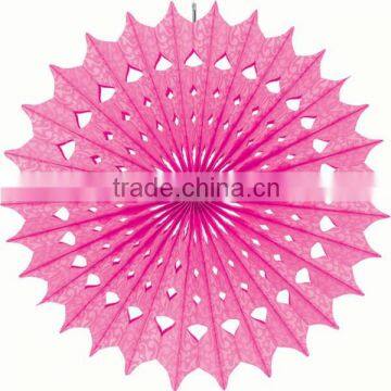 Paper Fan, Tissue Snowflake Paper Honeycomb Fan for Party Wedding Decorations photo-2