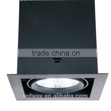 25W LEDWAY LED Indoor Single-head Wide Trim Grille Spot Lamp Without Decoration Plat IP20