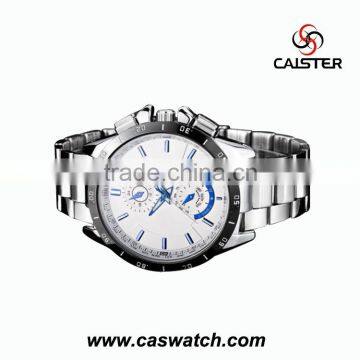 Luxury Multi-functional Stainless Steel Band Watchs Chronograph Fancy Men's Watch, Cool Black Face High Quality Wristwatch photo-4