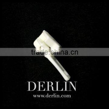 White Waterproof Non-metal Whole Made of Plastic Zip Puller Slider photo-3