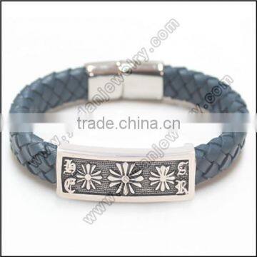 personalized leather wrap bracelet With Engraved