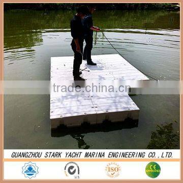 Plastic floating polyethylene pontoon