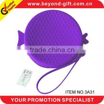 Hot selling best quality convenient fashionable cheap colorful silicone coin wallet