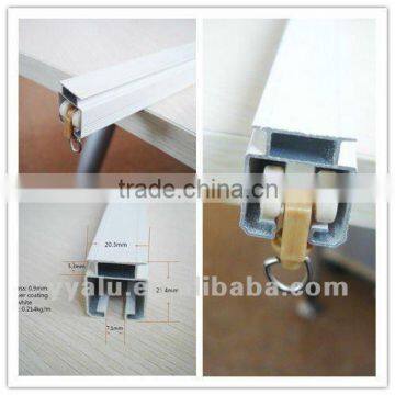 Hot sell aluminium white curtain rail/ factory price