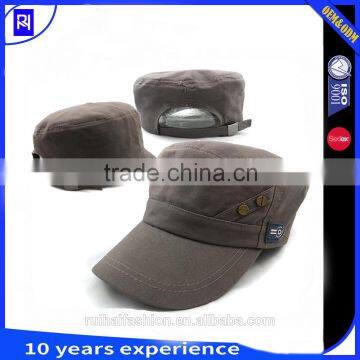 custom fashion Military Style Cap 100% cotton Amry hat