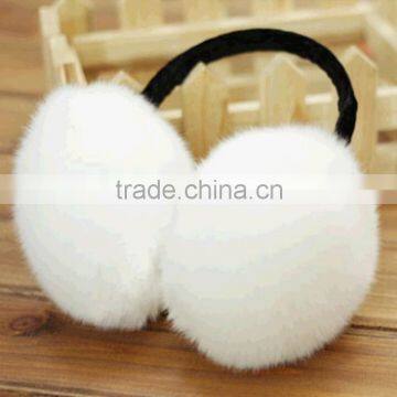 Faux Rabbit Fur Ear Muffs, Women's Winter Earmuffs, Trendy Women Lady Girl Winter Fur Soft Earmuff Ear Warmer