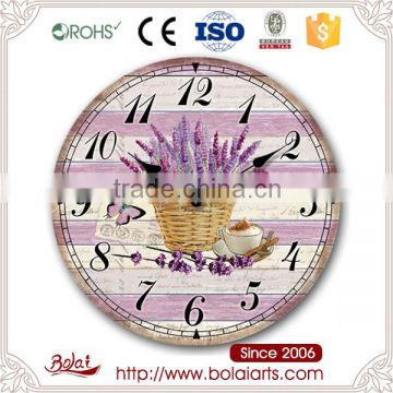 Elegant living room garden put lavender coffee design gift clock for hotel