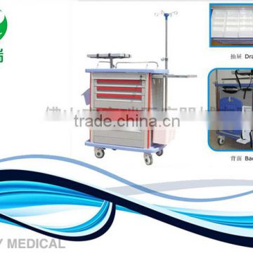 Hospital Treatment Trolley Cart With Drawers For Equipment Mobile