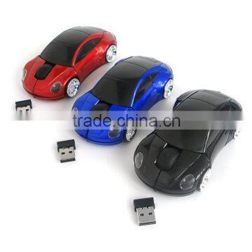 Car USB 2.4G 1200dpi 3D Optical Wireless Mouse Red Mice For PC Laptop