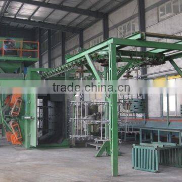 1high quality overhead conveyor shot blasting machine