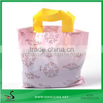 Sinicline colored customized PE Packaging bag with flat base