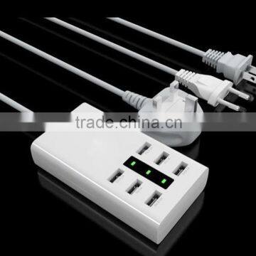 universal charger 6 ports USB power socket for mobile phone