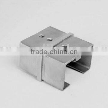 SS/stainless steel connector for rectangular slot tube