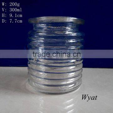 hot selling 300ml round glass candle jar SLJb45