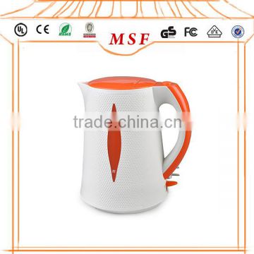 Customized 1.7L White Plastic Automatic Electric Kettle