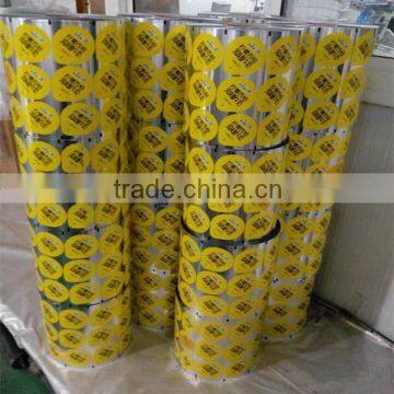 Roll aluminum plastic laminated film for yogurt