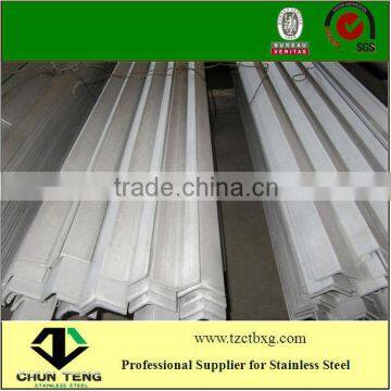 professional supply AISI 202 stainless steel angle bar