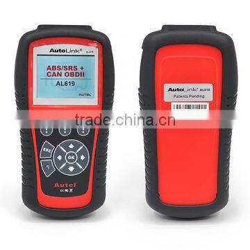 Original Autel Autolink AL619 ABS/SRS + CAN OBDII Diagnostic Scan Tool Turn off Check Engine Light Clears Codes Resets Monitors photo-2