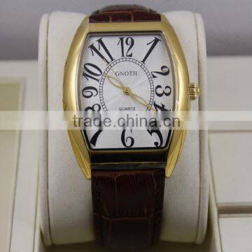Hot Sale Leather Strap Man Watch With Japan Quartz Movement photo-3