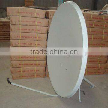 China ku 90 cm satellite dish with normal foot mount