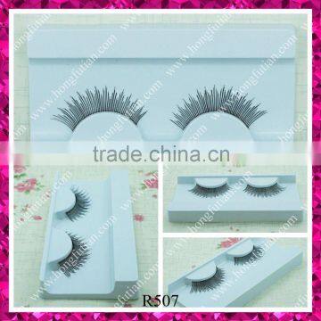 Customized red cherry human hair hand made false eyelashes