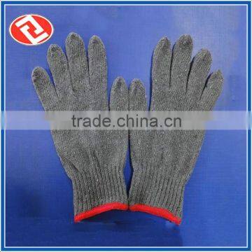 China Manufacture Wholesale 7 Guage Gray Cotton Knitted Work Gloves