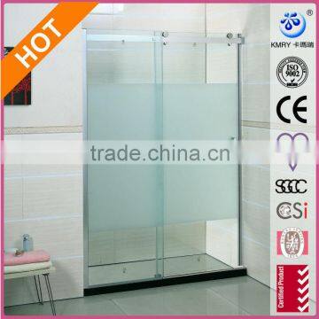 Frameless Frosted Sliding Shower Door (KD8113A)